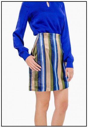 Спідниця міні із натурального шовку