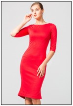 Червона сукня-футляр