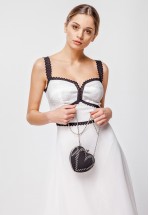 Легкий сарафан миди молочного цвета