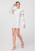 Молочно-ванільна сукня міні