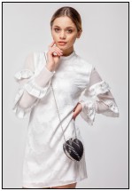 Молочно-ванільна сукня міні