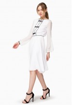 Молочное платье 