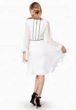 Молочное платье 