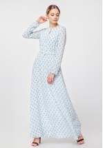 М'ята сукня максі з принтом