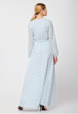 М'ята сукня максі з принтом