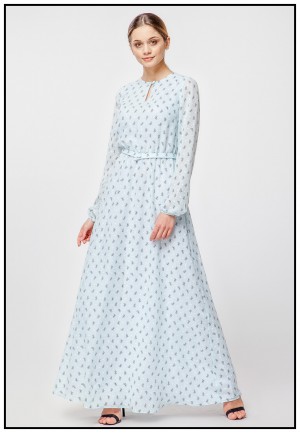 М'ята сукня максі з принтом