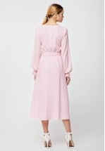 Ніжно-рожева сукня в полоску