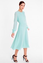 Ніжна сукня міді м'ятного кольору