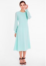 Ніжна сукня міді м'ятного кольору