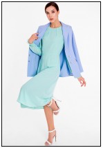 Ніжна сукня міді м'ятного кольору