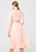 Ніжна шифонова сукня міді в персиковому кольорі