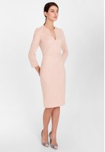 Сукня-футляр з екозамші