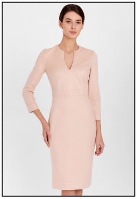 Сукня-футляр з екозамші