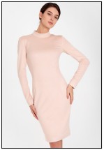 Сукня з екозамші у кольорі нюд