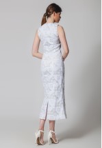 Сукня із жаккарду міді