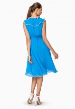 Шифонова сукня міді в блакитному кольорі