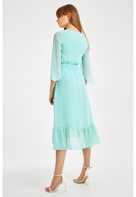 Сукня міді мʼятного кольору