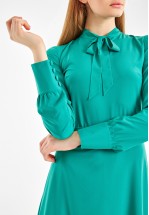 Сукня міді зеленого кольору