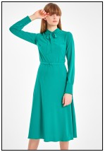 Сукня міді зеленого кольору