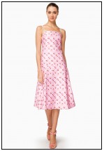 Платье миди нежно-пурпурного цвета