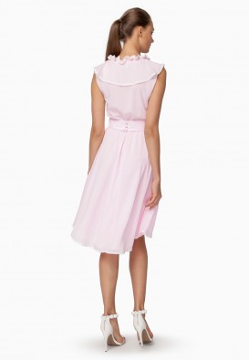Сукня міді ніжно-рожевого кольору