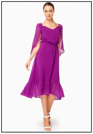 Сукня міді ультрафіолет