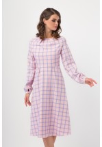 Платье миди в клетку