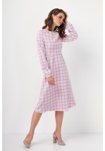 Платье миди в клетку