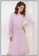 Платье миди в клетку