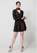 Сукня міні на запах із чокером