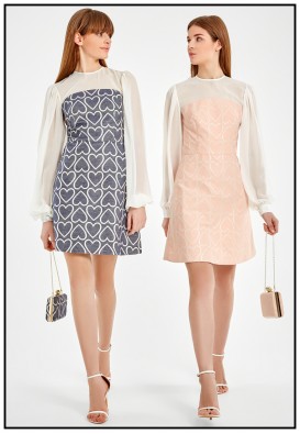 Сукня міні ніжно-рожевого кольору