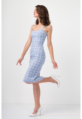 Сукня-сарафан у клітинку