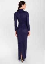 Довга сукня з екозамші