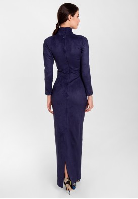 Довга сукня з екозамші