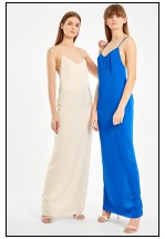 Платье в пол на бретелях