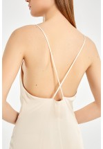 Платье в пол в алом цвете