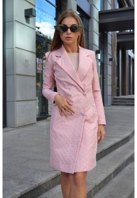 Сукня-жакет у ніжно-рожевому кольорі