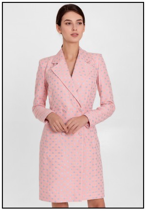 Сукня-жакет у ніжно-рожевому кольорі
